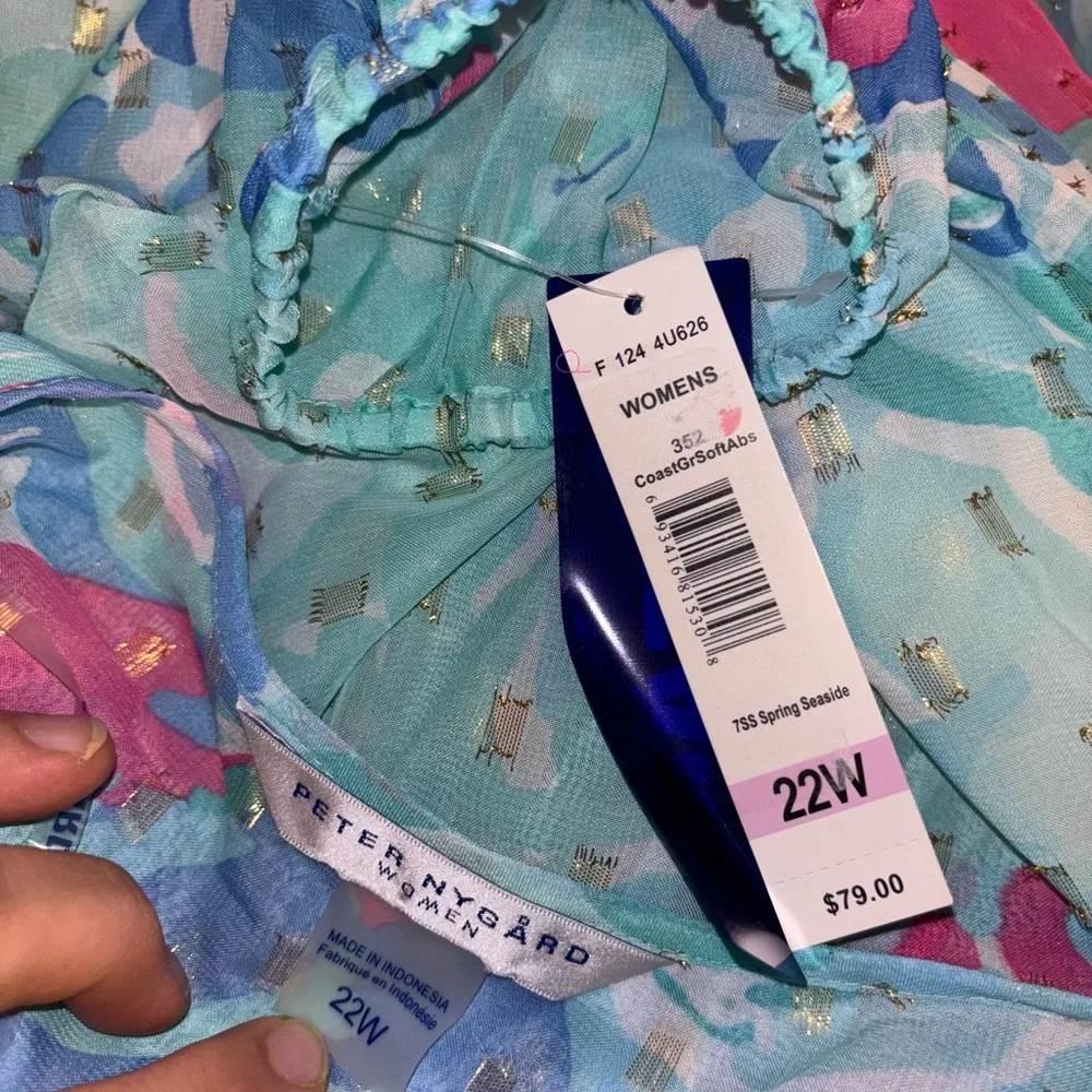 🐠 NWT PETER NYGARD blouse size 22W
